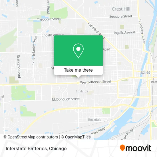 Interstate Batteries map