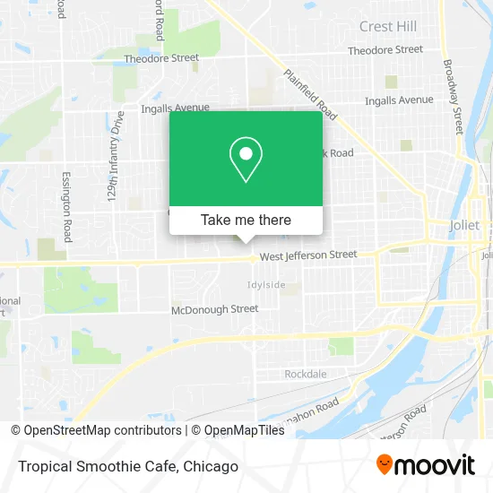 Tropical Smoothie Cafe map