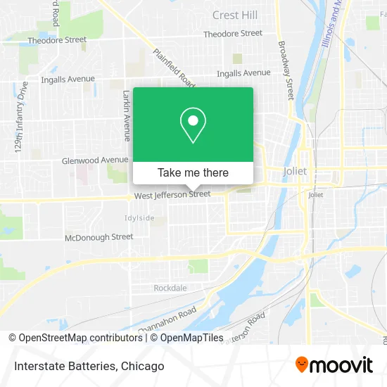 Interstate Batteries map