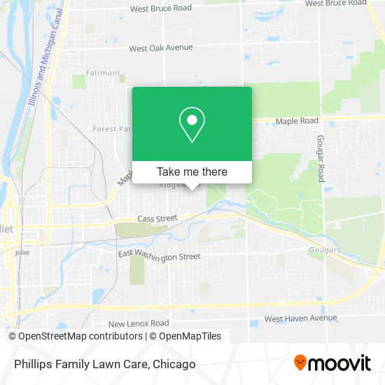 Phillips Family Lawn Care map