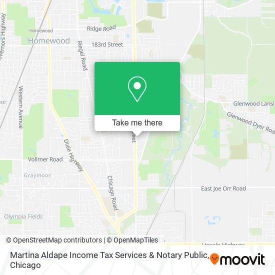 Martina Aldape Income Tax Services & Notary Public map