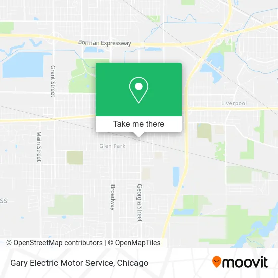 Gary Electric Motor Service map