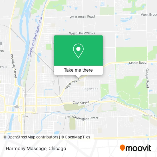 Harmony Massage map
