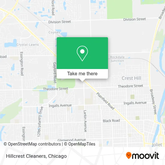 Hillcrest Cleaners map