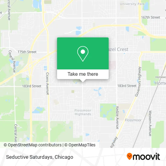 Seductive Saturdays map