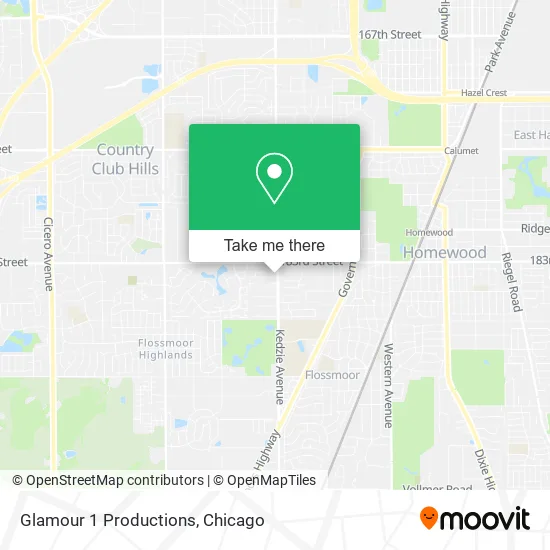 Glamour 1 Productions map