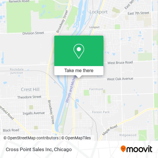 Cross Point Sales Inc map