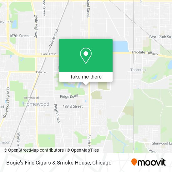 Bogie's Fine Cigars & Smoke House map