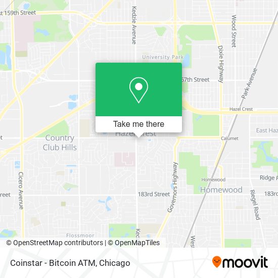 Mapa de Coinstar - Bitcoin ATM