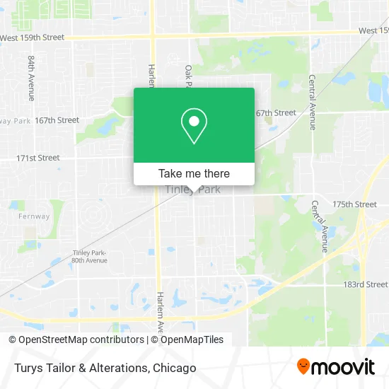 Mapa de Turys Tailor & Alterations