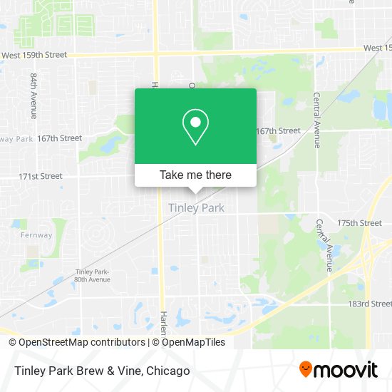 Tinley Park Brew & Vine map