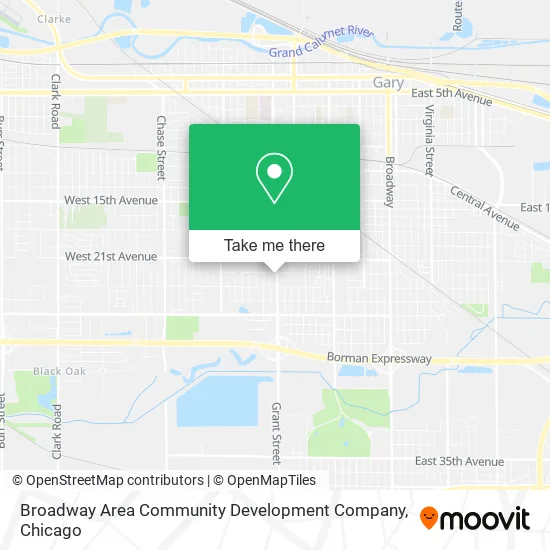 Broadway Area Community Development Company map