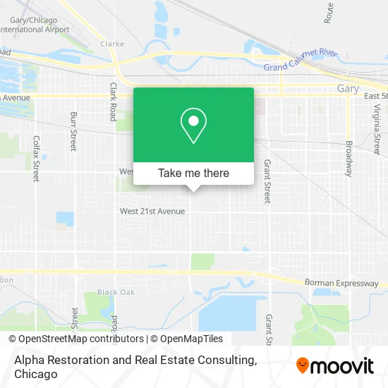 Alpha Restoration and Real Estate Consulting map