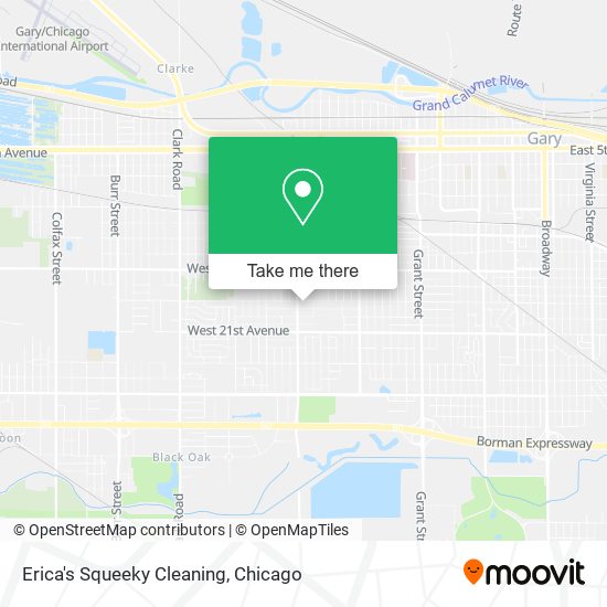 Erica's Squeeky Cleaning map