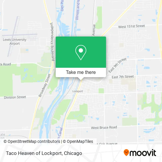 Taco Heaven of Lockport map