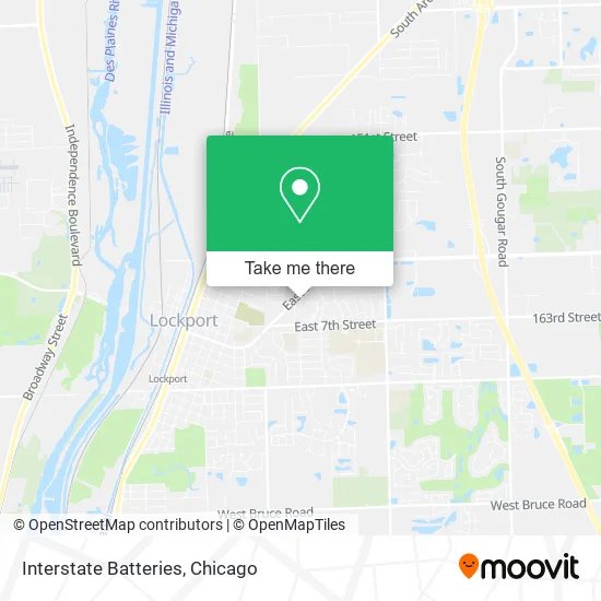 Interstate Batteries map