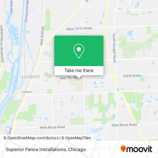Superior Fence Installations map