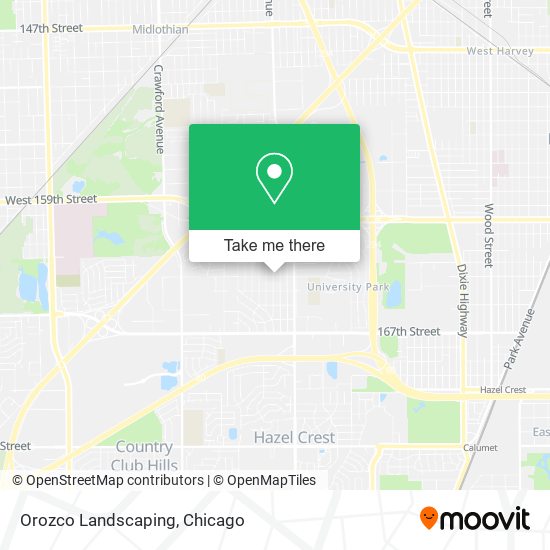 Orozco Landscaping map