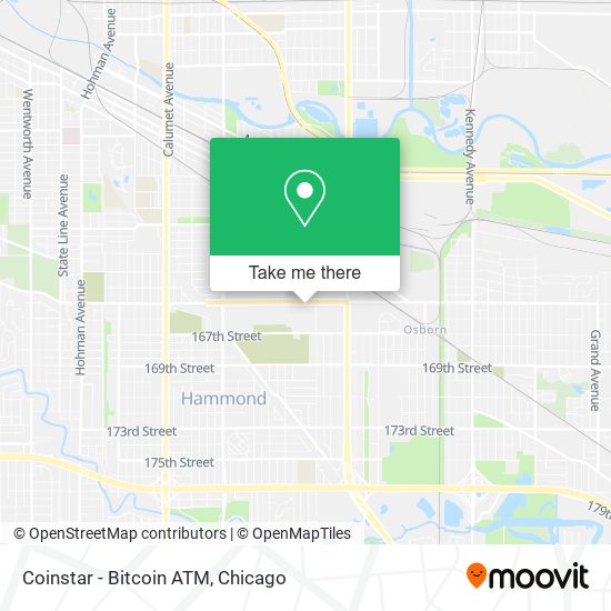 Mapa de Coinstar - Bitcoin ATM