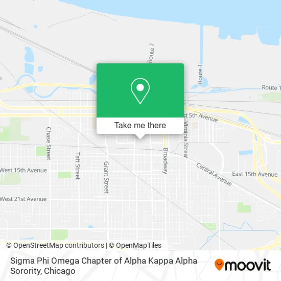 Mapa de Sigma Phi Omega Chapter of Alpha Kappa Alpha Sorority