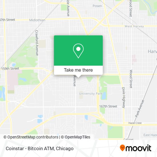 Mapa de Coinstar - Bitcoin ATM