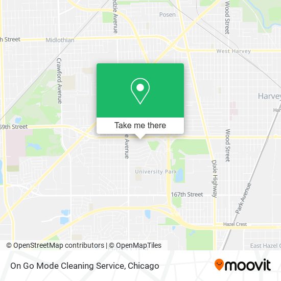 On Go Mode Cleaning Service map