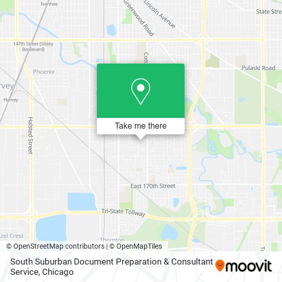 South Suburban Document Preparation & Consultant Service map