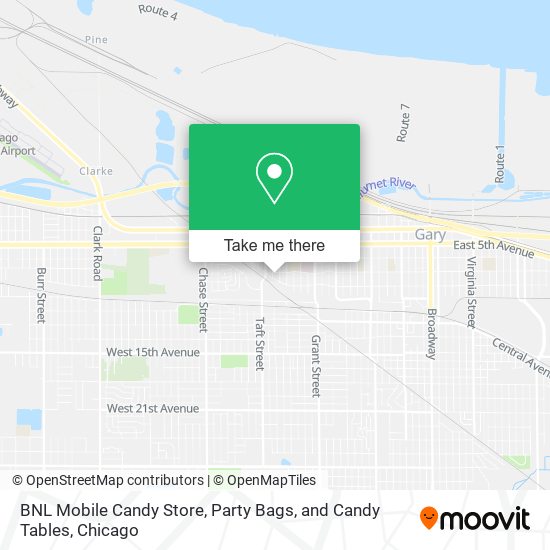 BNL Mobile Candy Store, Party Bags, and Candy Tables map