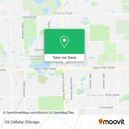 Mapa de US Cellular