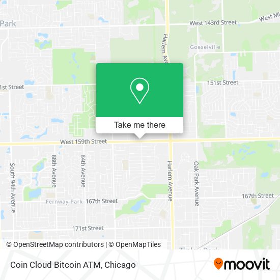 Mapa de Coin Cloud Bitcoin ATM