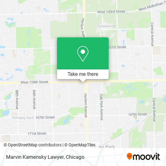 Marvin Kamensky Lawyer map