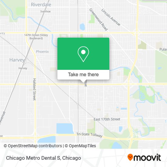 Mapa de Chicago Metro Dental S