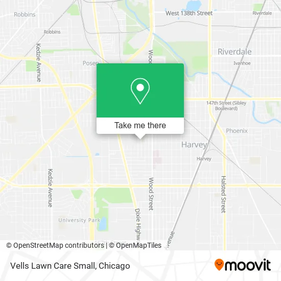 Vells Lawn Care Small map