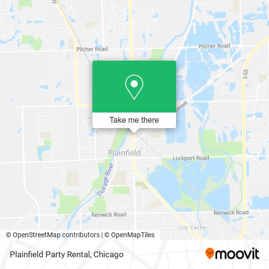 Mapa de Plainfield Party Rental
