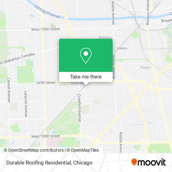 Durable Roofing Residential map