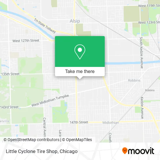 Little Cyclone Tire Shop map