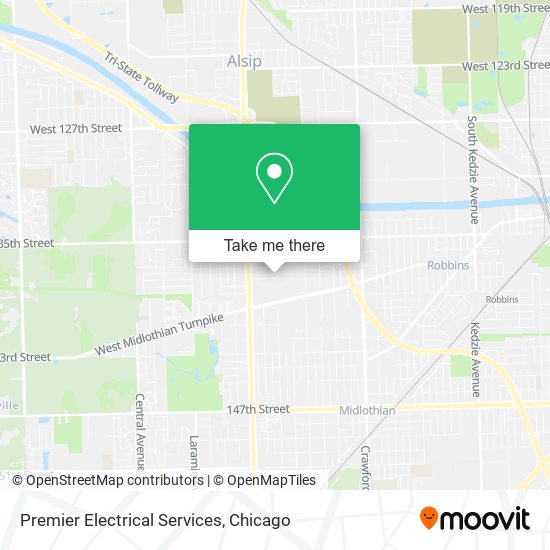 Premier Electrical Services map