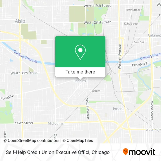 Self-Help Credit Union Executive Offici map
