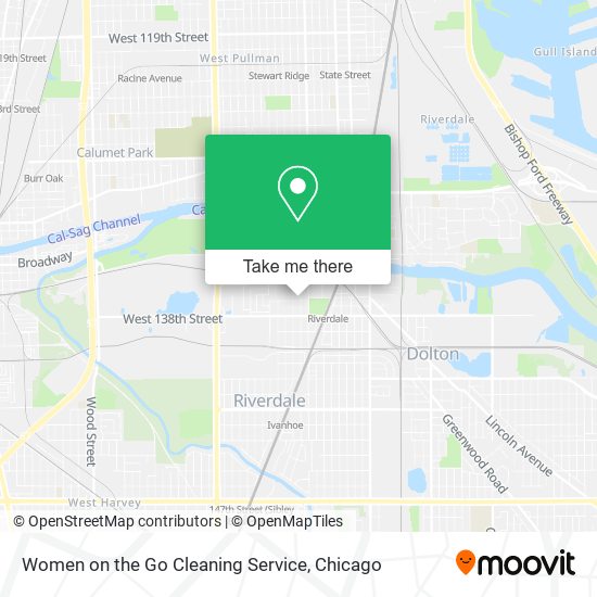 Women on the Go Cleaning Service map