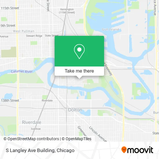 S Langley Ave Building map