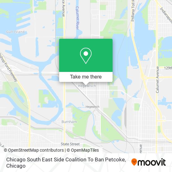Mapa de Chicago South East Side Coalition To Ban Petcoke