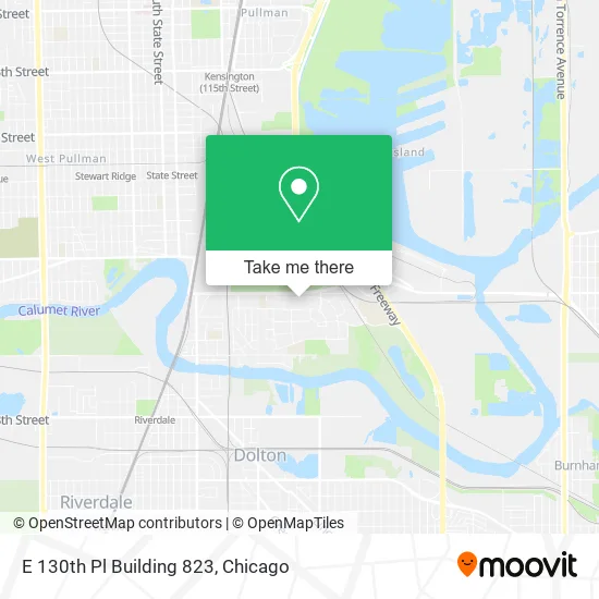 E 130th Pl Building 823 map