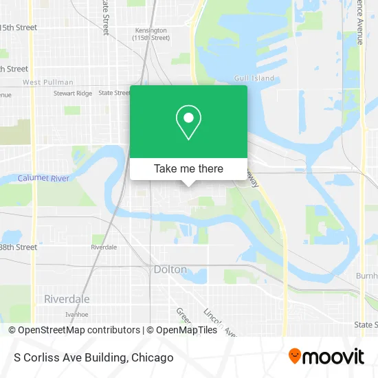 S Corliss Ave Building map