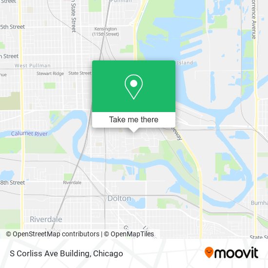 S Corliss Ave Building map