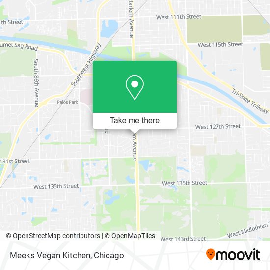Mapa de Meeks Vegan Kitchen