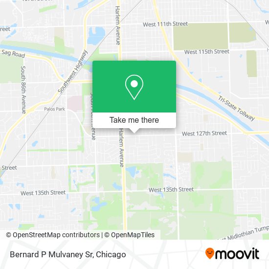 Bernard P Mulvaney Sr map