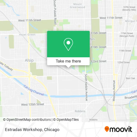 Estradas Workshop map