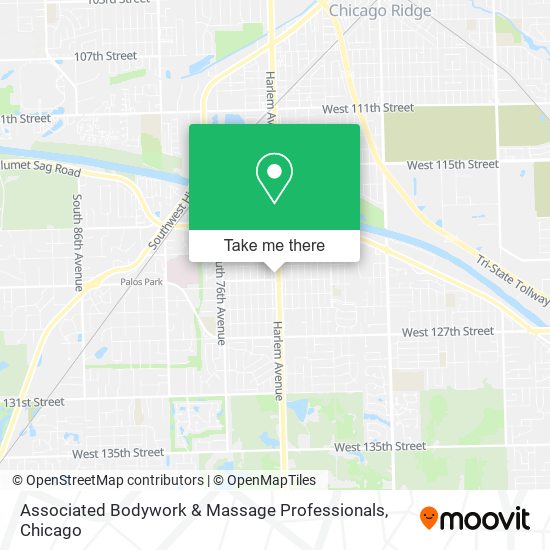 Associated Bodywork & Massage Professionals map