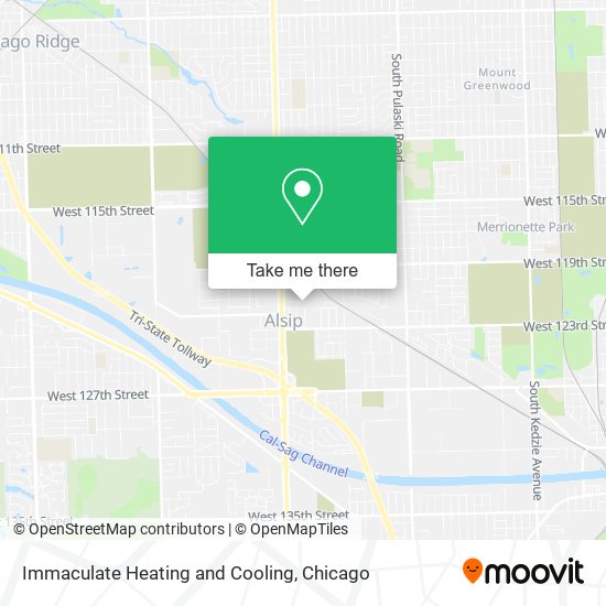 Immaculate Heating and Cooling map