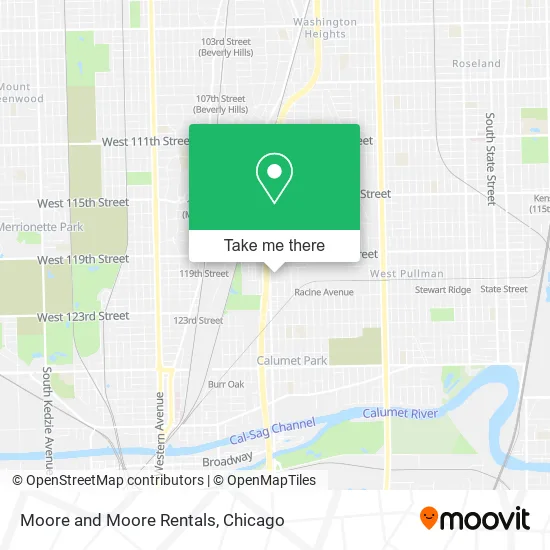 Moore and Moore Rentals map
